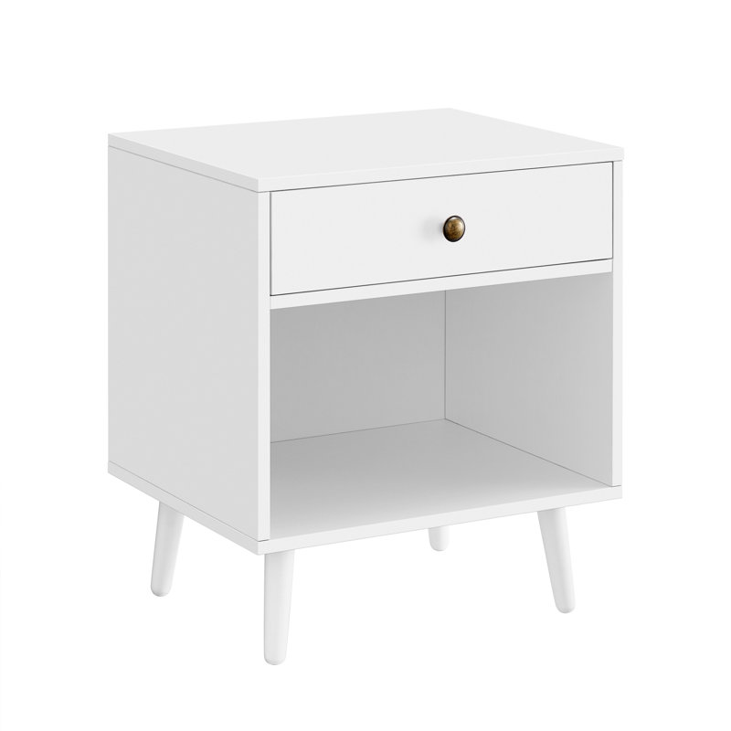 Monterey 50cm W Bedside Table, White