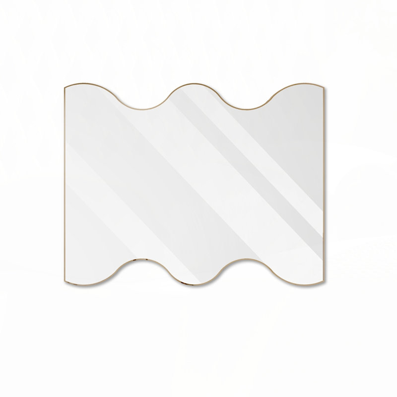 Wall Rectangular Mirror, Golden