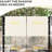 4 X 18ft Pergola Canopy Replacement, Khaki Blocking Cover, Compatible With 10 11.8ft Pergola, Simple And User- Install Suited For Assembly
