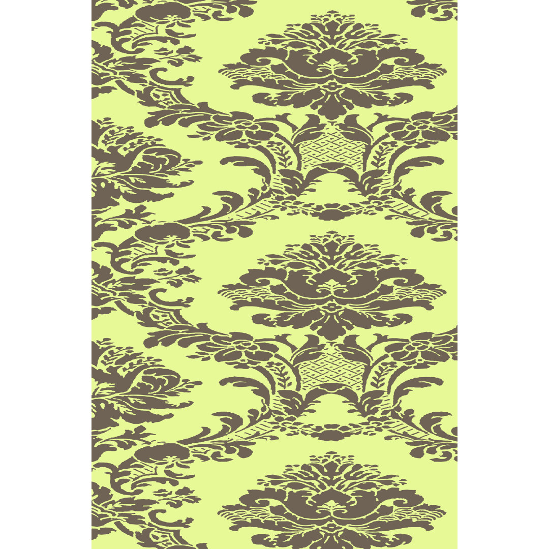 Leinwandbild Vivid Damask in Green II von Vision Studio