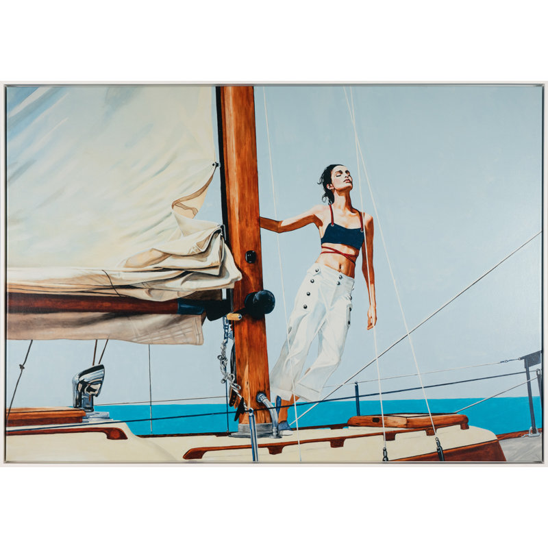 Dreaming Of Dior Print by Jeff Schaub, White Floater Framed, 47" H x 67" W
