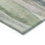 Tapis extérieur lavable abstrait vert et gris 5 pi x 8 pi Fern
