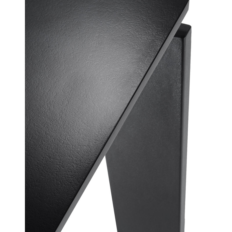 Four Metal Base Dining Table, Black, 28" H x 62" W x 31" D