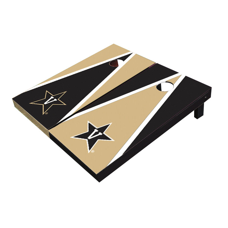 NCAA Alternant Triangle Cornhole Board, Alternating, Commodores de Vanderbilt
