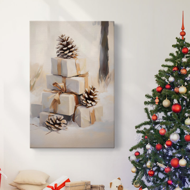 Art des Fêtes de Noël - Toile tendue avec châssis - Série 2-Lxxxix, H 60 po x l 40 po