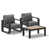 Dark Gray Cushion/Black Frame