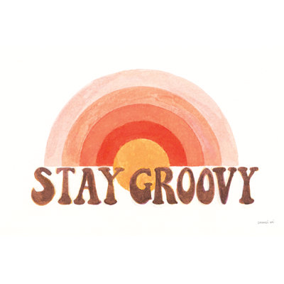 Stay Groovy by Danhui Nai - Wrapped Canvas Print