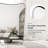 Contemporary Concave Scalloped Irregular Bathroom Vanity Mirror | Stainless Steel Frame-1129878929-1109025366