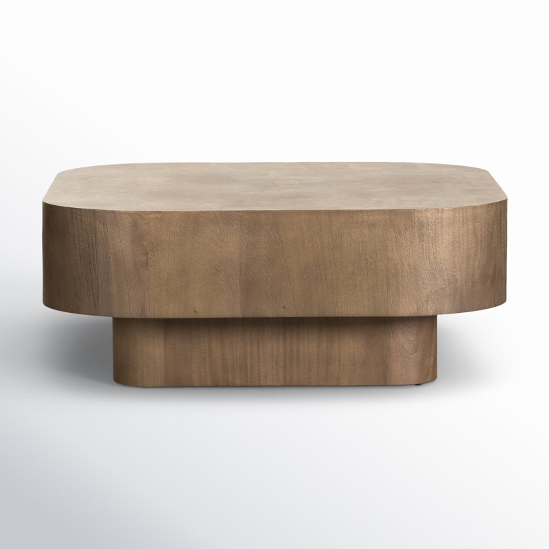 Blanco Coffee Table, Warm Umber Burl