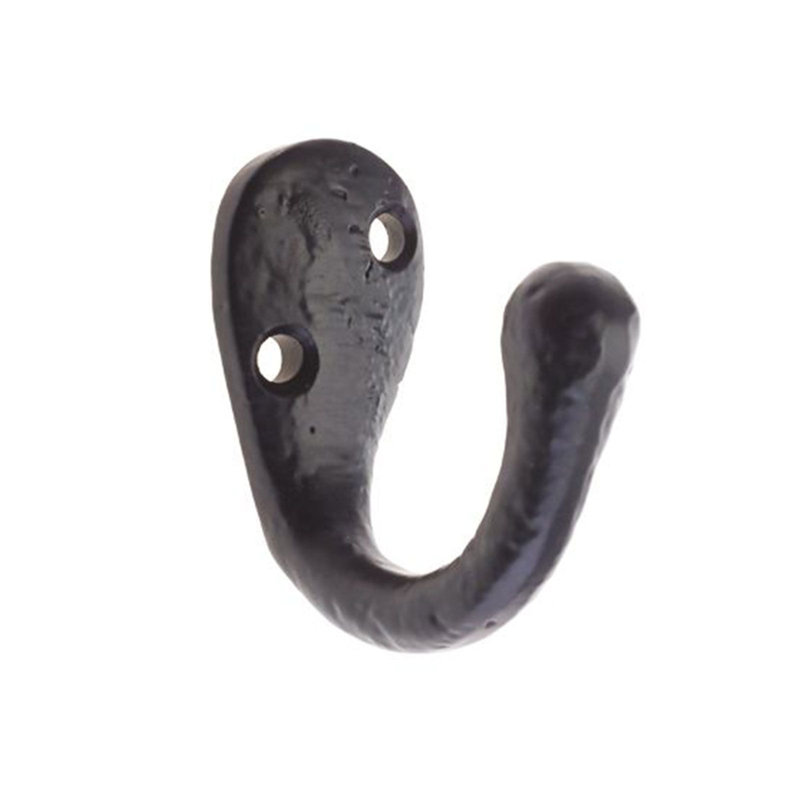 Iron Wall Wall Hook, Black