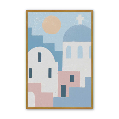 Santorini Sunlit Dreams I Print