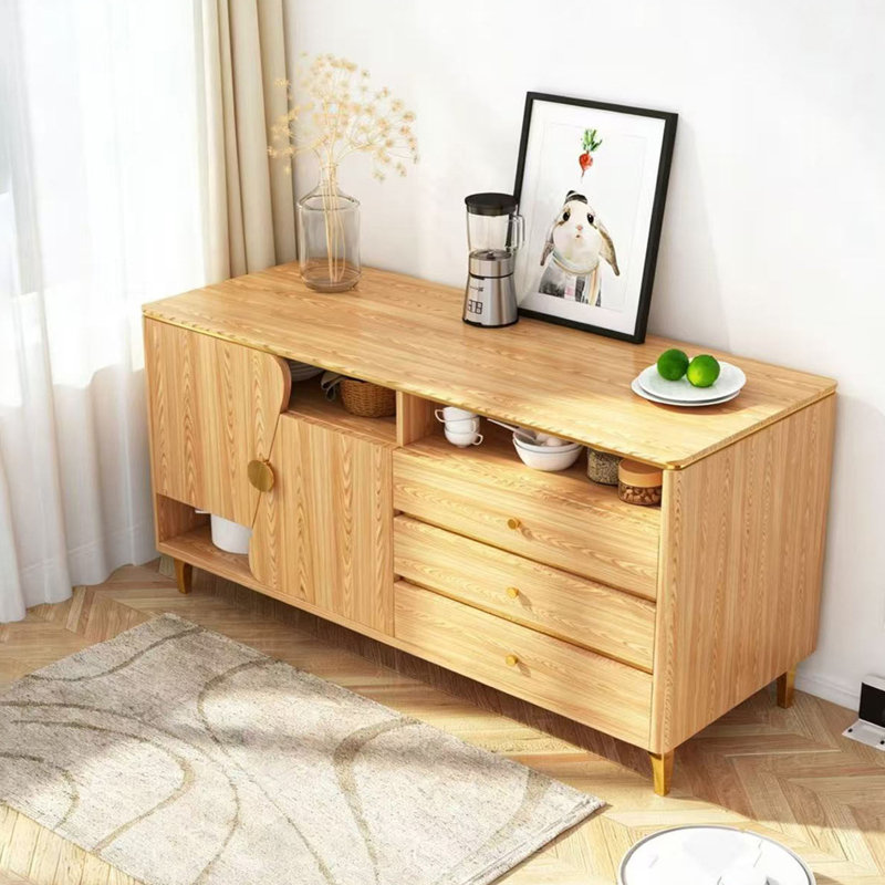 Buffet mural Nordic minimalist, H 35,43 po x l 59,05 po x P 15,75 po
