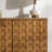 Roisin 58" 2-Door Geometric Detail Solid Wood Sideboard-847385118
