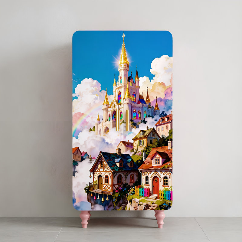 Garde-robe indépendante à portes françaises double