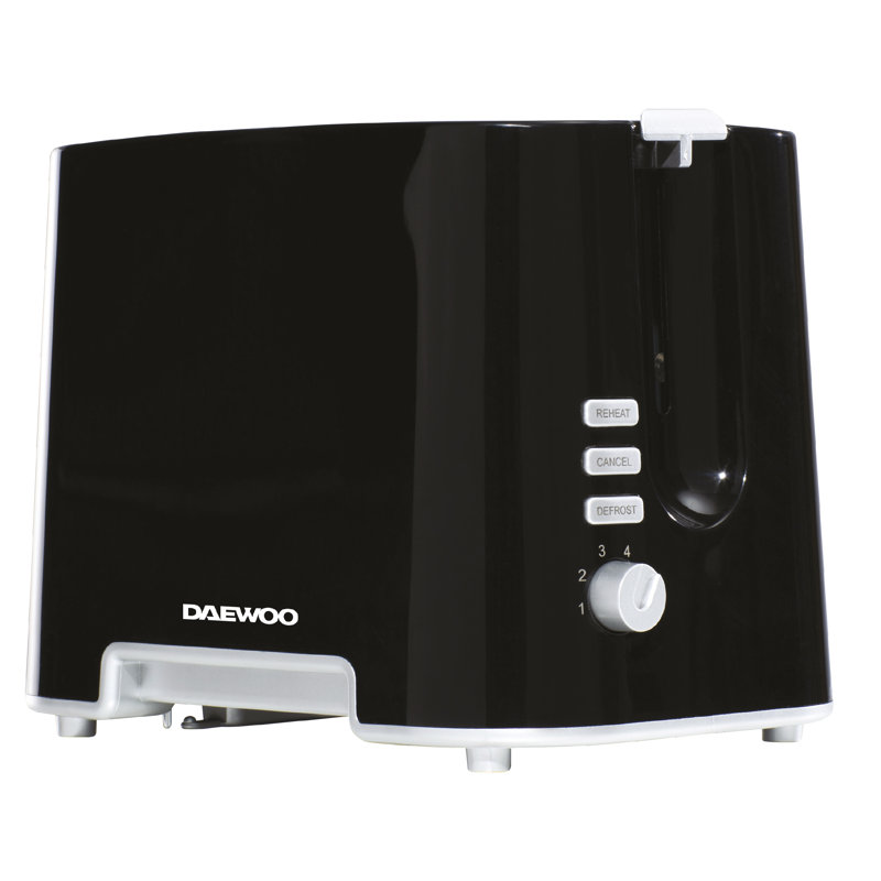 2-Slice Toaster with Chrome Band, Black
