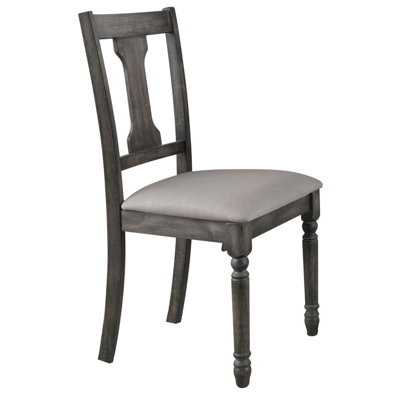 Isadore Splatback Side Chair in Tan and Weathered Gray (Set of 2)