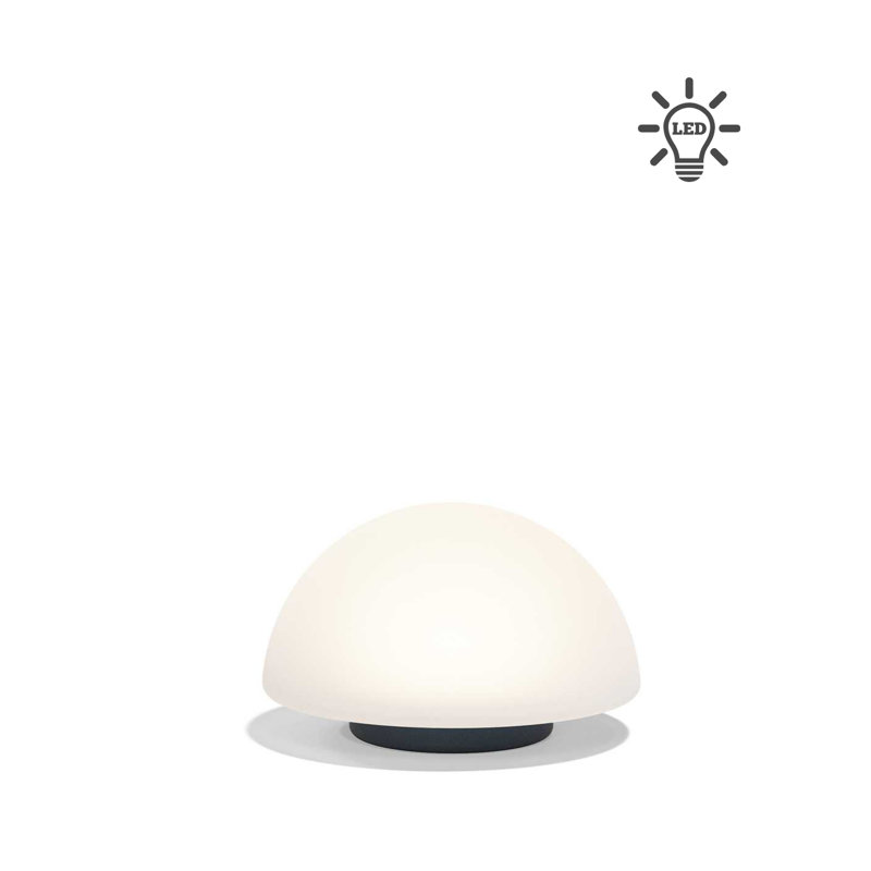 Câble DEL 23,5 po Luna Lamp, 14.5" H x 23.5" W x 23.5" D, Bleu