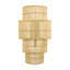 Four-Tiered Wall Sconce in Natural Rattan
