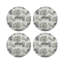 Sous-verres ronds en cuir Leopard Walk Cameo-119015327