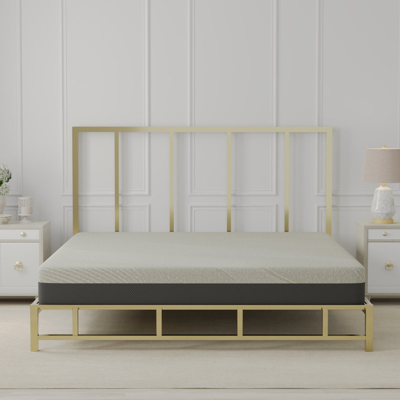 Matelas très ferme en mousse viscoélastique gélifiée 8 pouces Kristi, Très grand lit, 8"