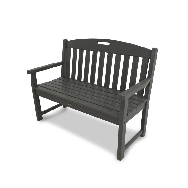 Banc club POLYWOOD, H 36 po x l 48 po x P 24,5 po, Gris