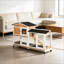 Cage pour animaux, clapier mobile en bois-123829757