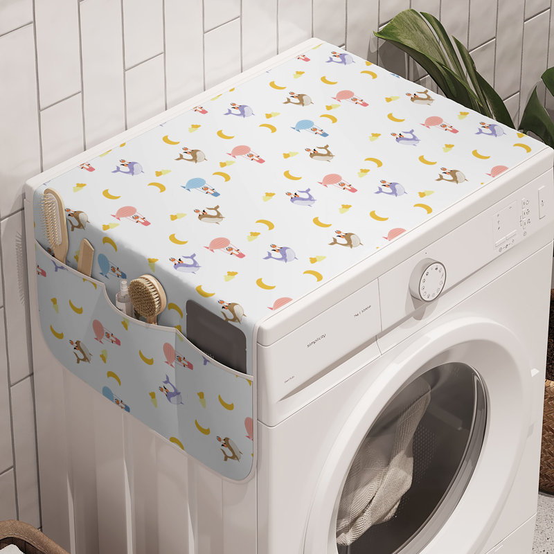 Ambesonne Fox Washing Machine Organizer Pack of 2 47" x 18.5"