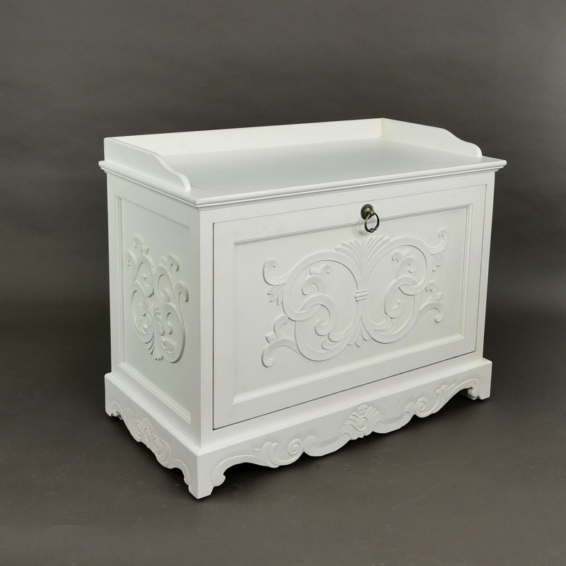 9 Pair Shoe Storage Bench, White