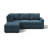 Brunella Upholstered Corduroy Sectional Sofa Bed Blue-326068162-326068166