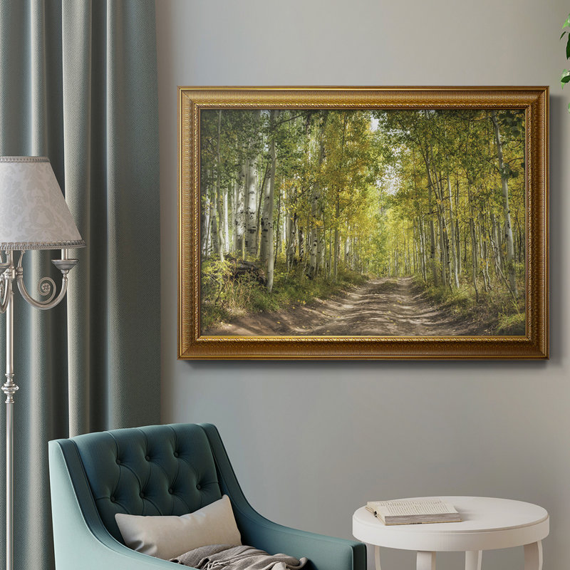 Aspen Drive - Peinture sur toile encadrée, H 18 po x l 27 po