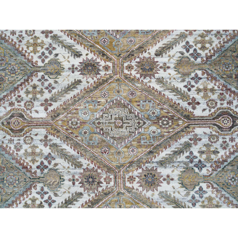 Tapis unique en laine nouvel âge 9 pi 10 po x 10 pi Sobia