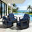  Adwin Outdoor 4"Deep Seat Cushion Set With Olefin Fabric,6 Colors Available(Set of 4)-796512068-796512067