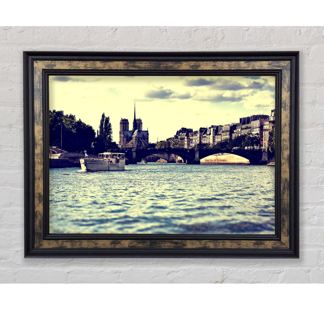 Paris On The Water - Einzelne Bilderrahmen Kunstdrucke