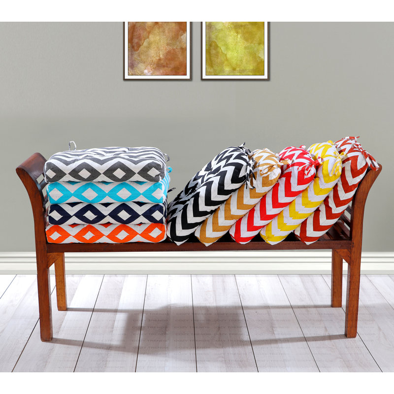 Coussin de chaise d'intérieur, Noir / gris