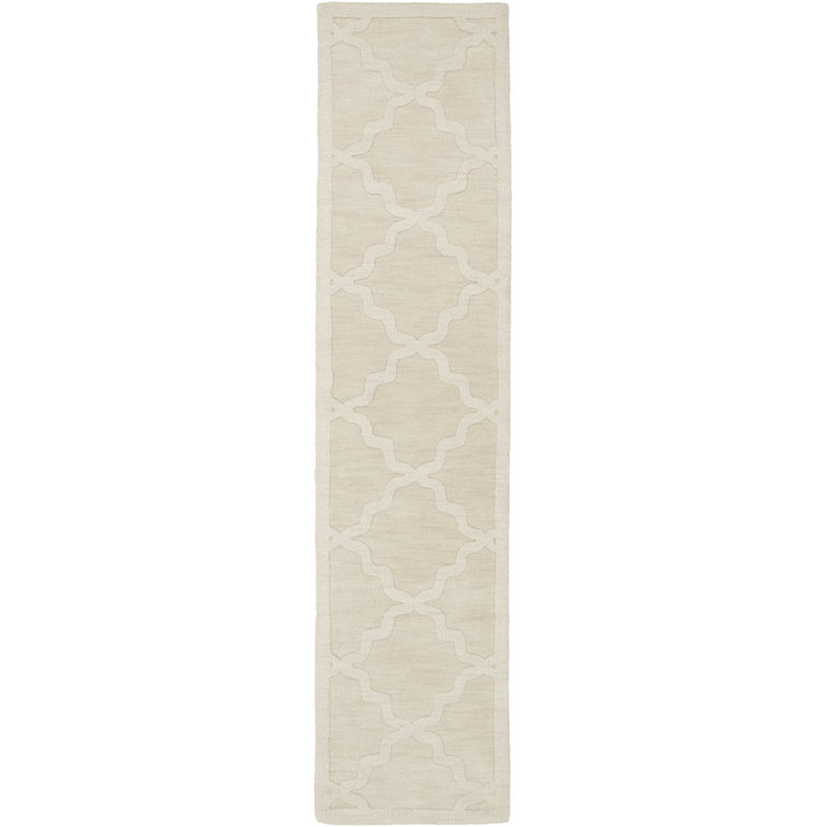 Romina Handmade Wool Beige Rug