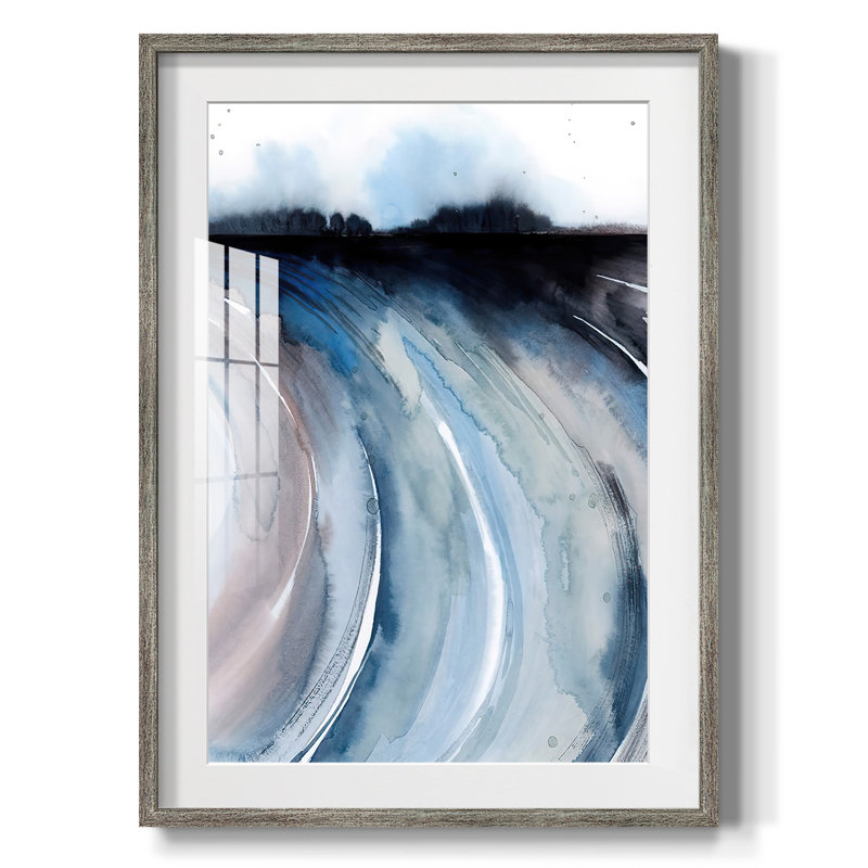 Geode Valley II -Framed Print, Distressed, 25.5" H x 17.5" W