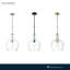 1 lumière 12 po Luminaire suspendu moderne en or-70501135