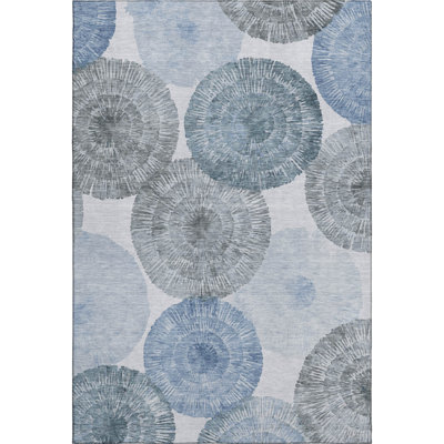 Premium Machine Washable Mayfield AMF2351 Abstract Rug