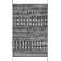 Geometric Area Rug in Charcoal