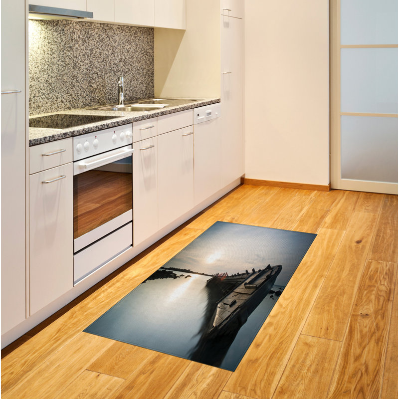 Nautical High Density Long Fiber Poly Threads Decorative Area Rug Carpet, Rectangle 2'7" x 5'