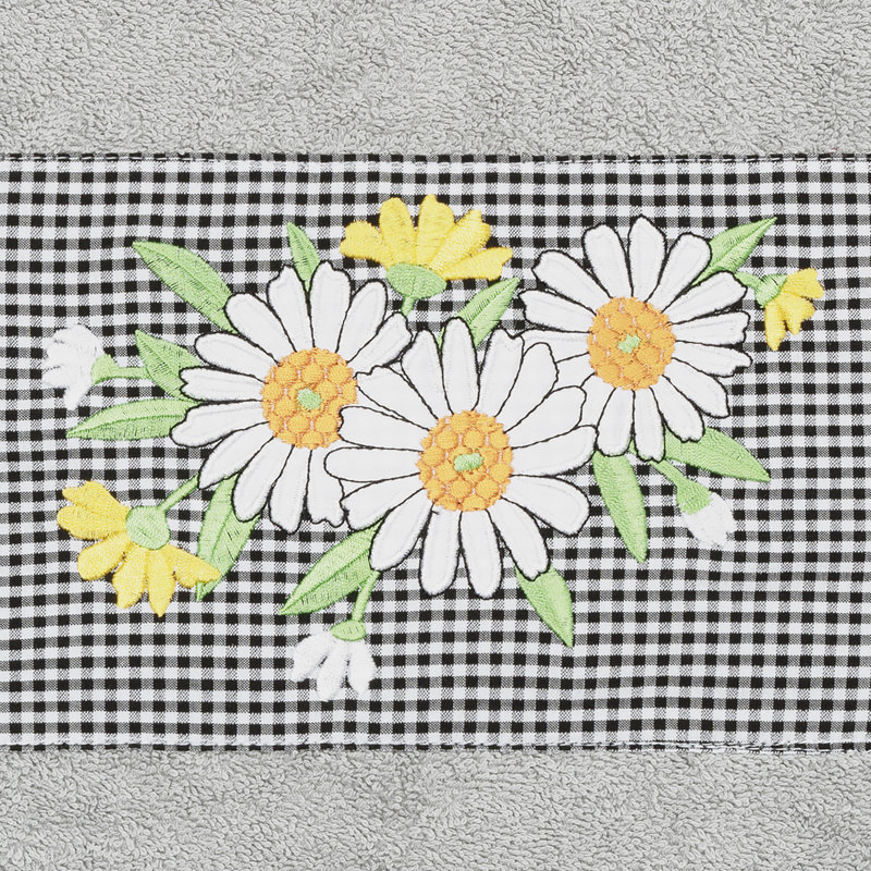 DAISY Midweight Bath Towel, Light Gray