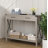 Console Table With 2 Drawers, Farmhouse Sofa Table With Storage Shelf, Accent Wood Entryway Table-106000296