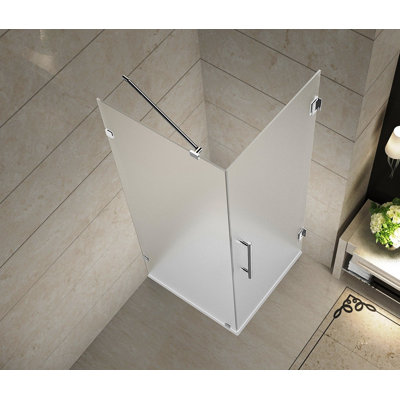 Aquadica 32" x 72" Square Hinged Shower Enclosure