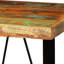 Jillian Solid Wood Top Metal Base Dining Table