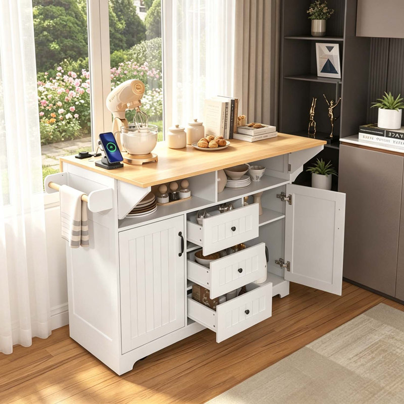 Îlot de cuisine, White