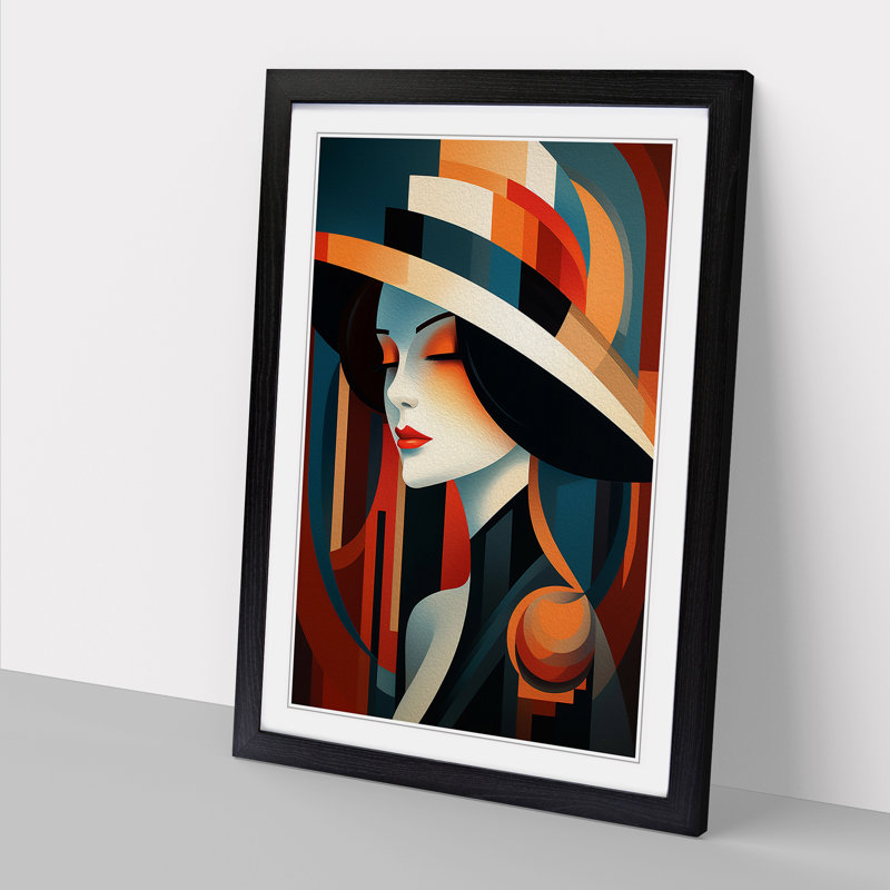 Single Picture Frame Print on Wood, Black Framed, 34cm H x 25cm W