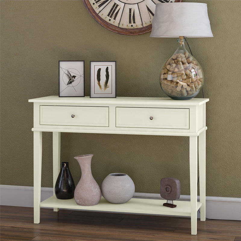 Clarice Console Table, Off White