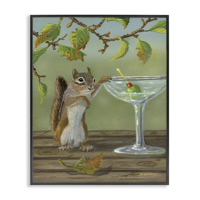  «Happy Hour», giclée par Terry Doughty, Giclée encadrée noir minuit, H 14 po x l 11 po