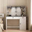 Coiffeuse Farmhouse avec miroir lumineux et rangement