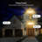 Wall Washer Light – Smart LED Landscape Spotlights with 6CCT Adjustable Color Temperature, Dimmable 1%-100%, Waterproof IP65, RF Remote & App Control, Timer Function, Easy Installation